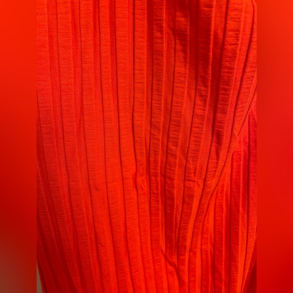 NWT SIMON MILLER Rib Janga Halter-Style Midi Dress in Hibiscus Size Medium - Picture 8 of 9